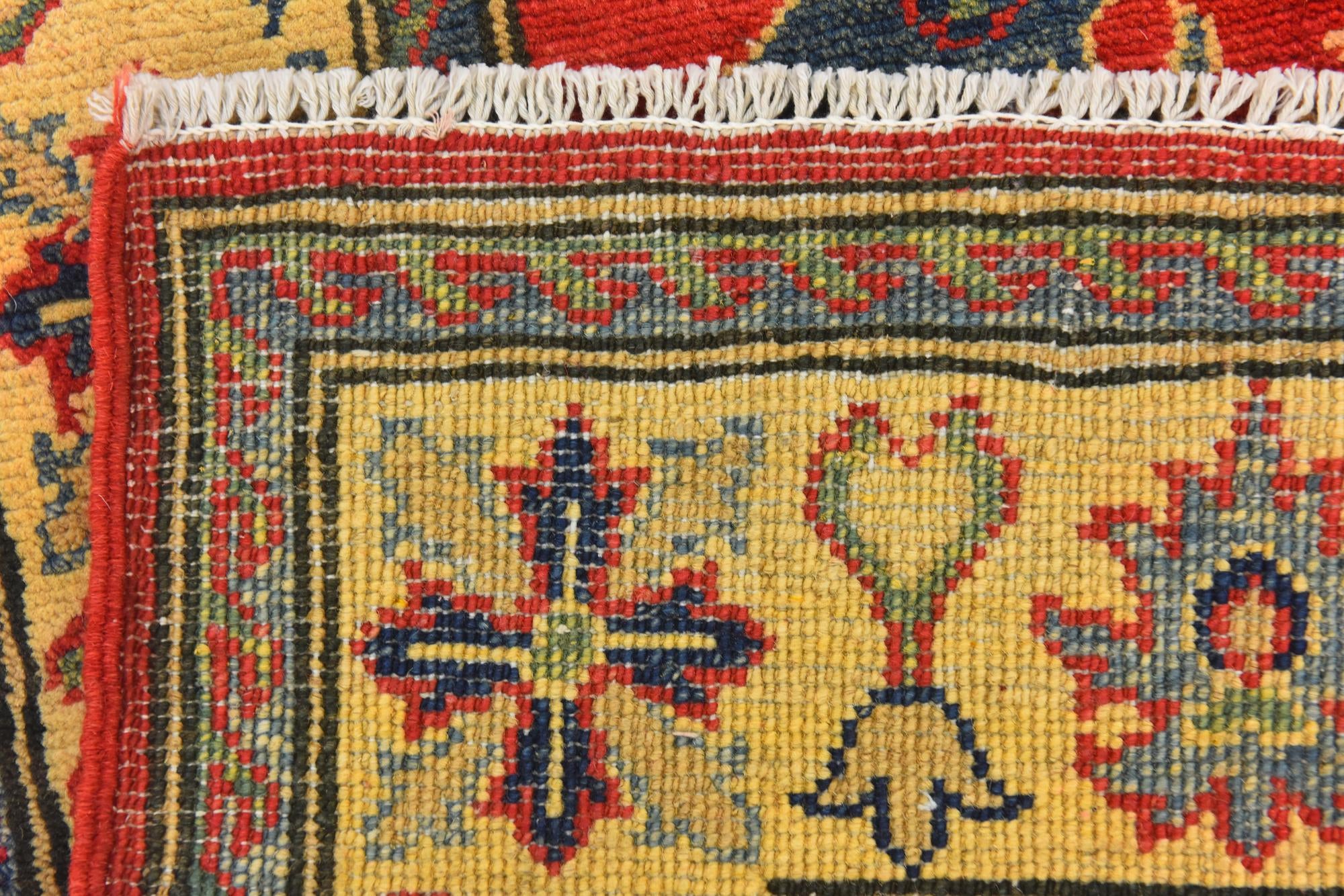 4' x 6' 2 Hand Knotted Kazak Rug