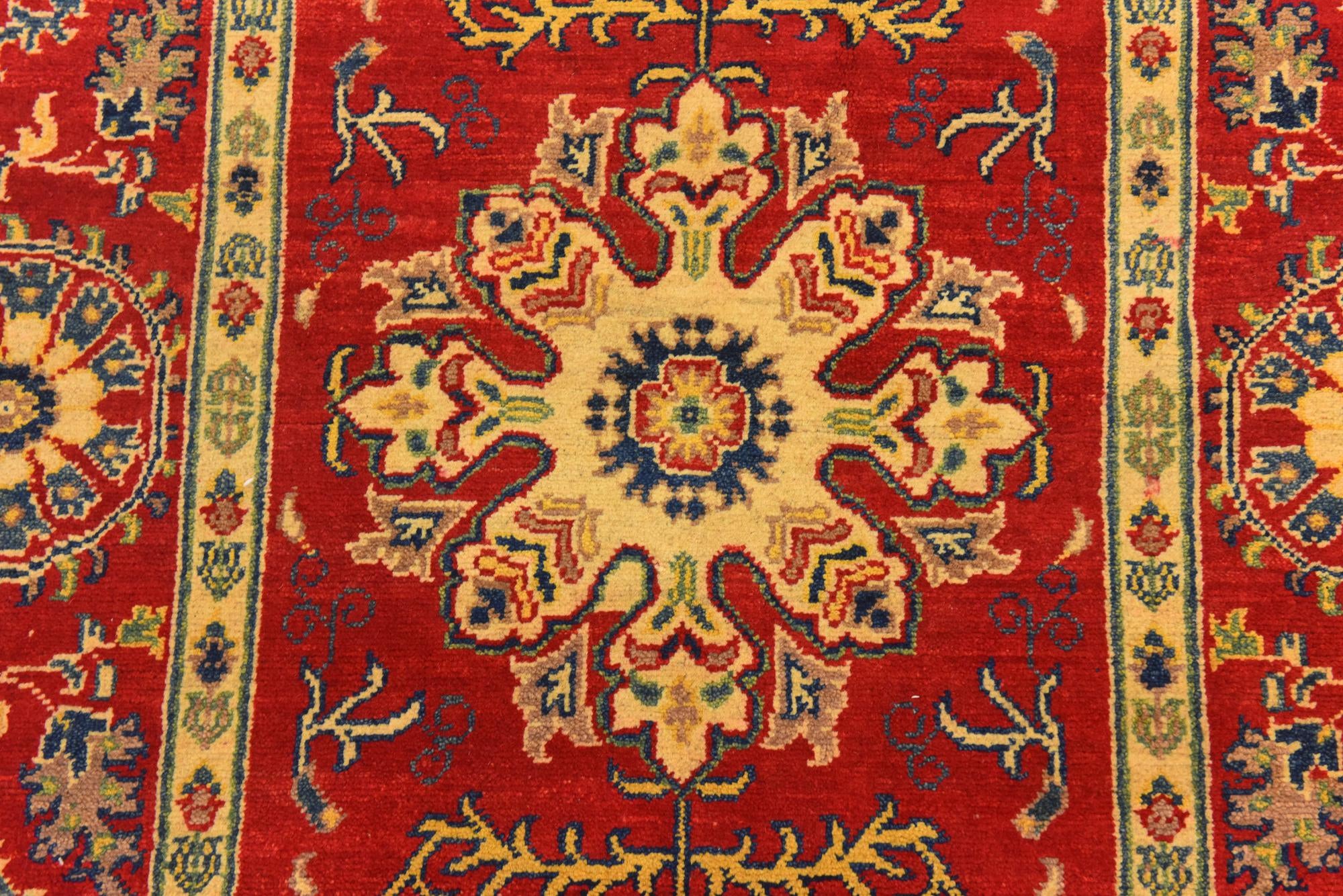 4' x 5' 10 Hand Knotted Kazak Rug