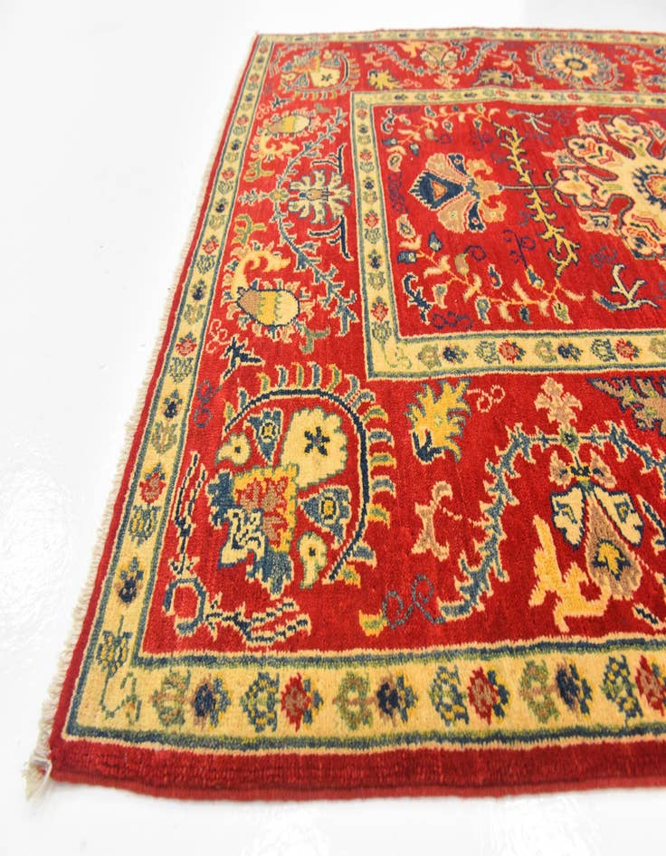 Detail image of 4' x 5' 10  Hand Knotted Kazak Rug