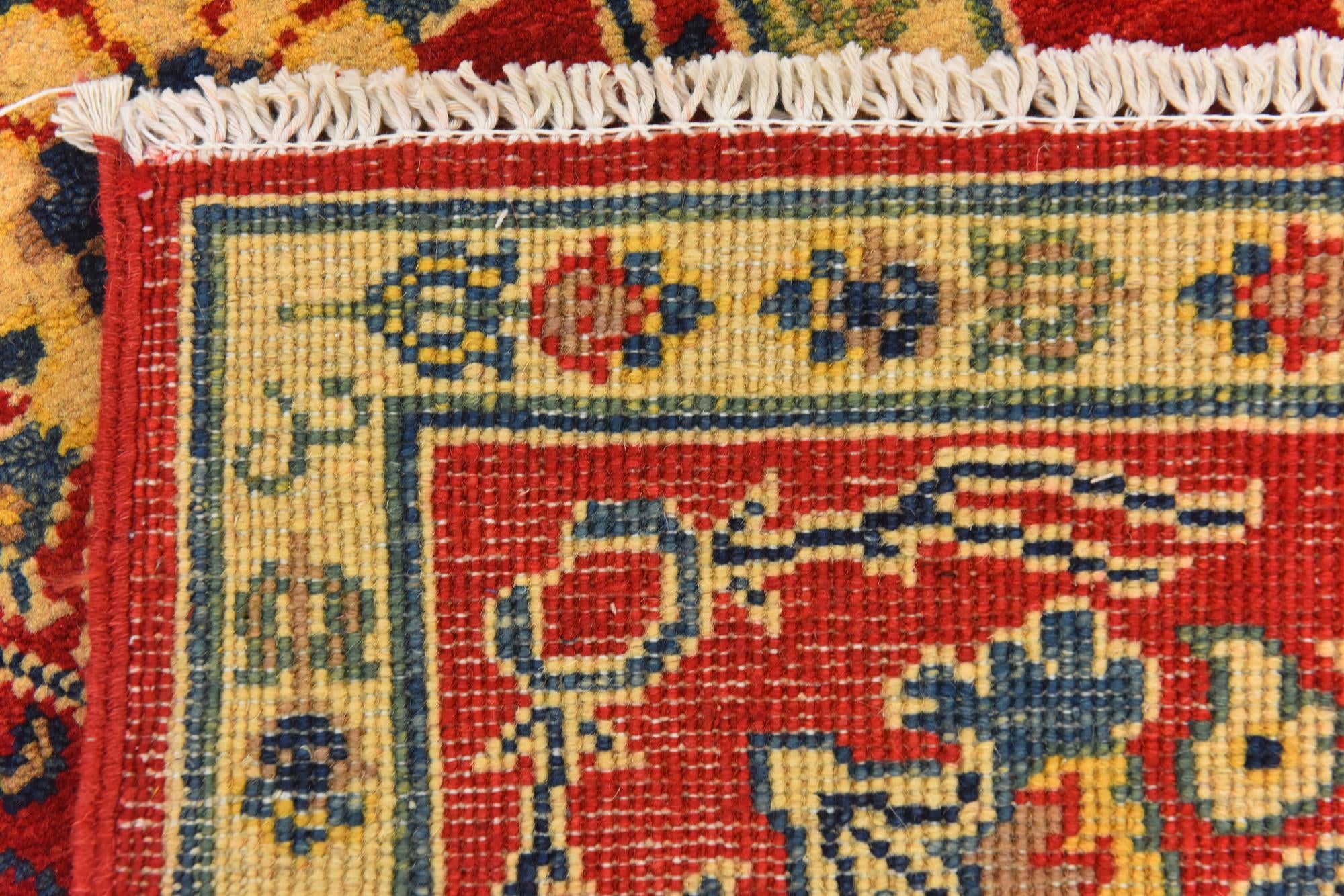 4' x 5' 10 Hand Knotted Kazak Rug
