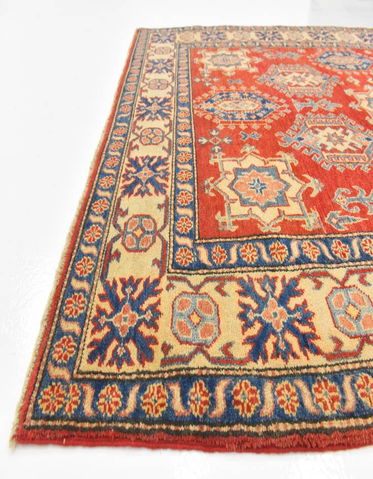 Detail image of 4' 10 x 7' 4  Hand Knotted Kazak Rug