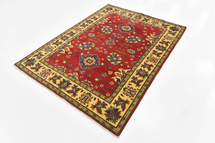 Detail image of 5' x 6' 7 Hand Knotted Kazak Rug