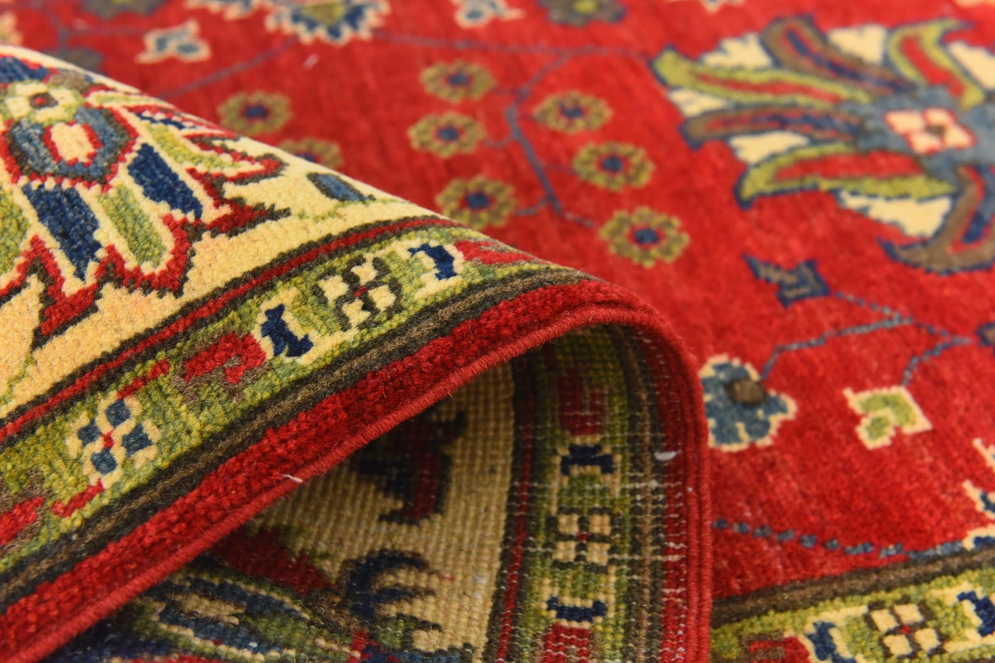 5' x 6' 7 Hand Knotted Kazak Rug