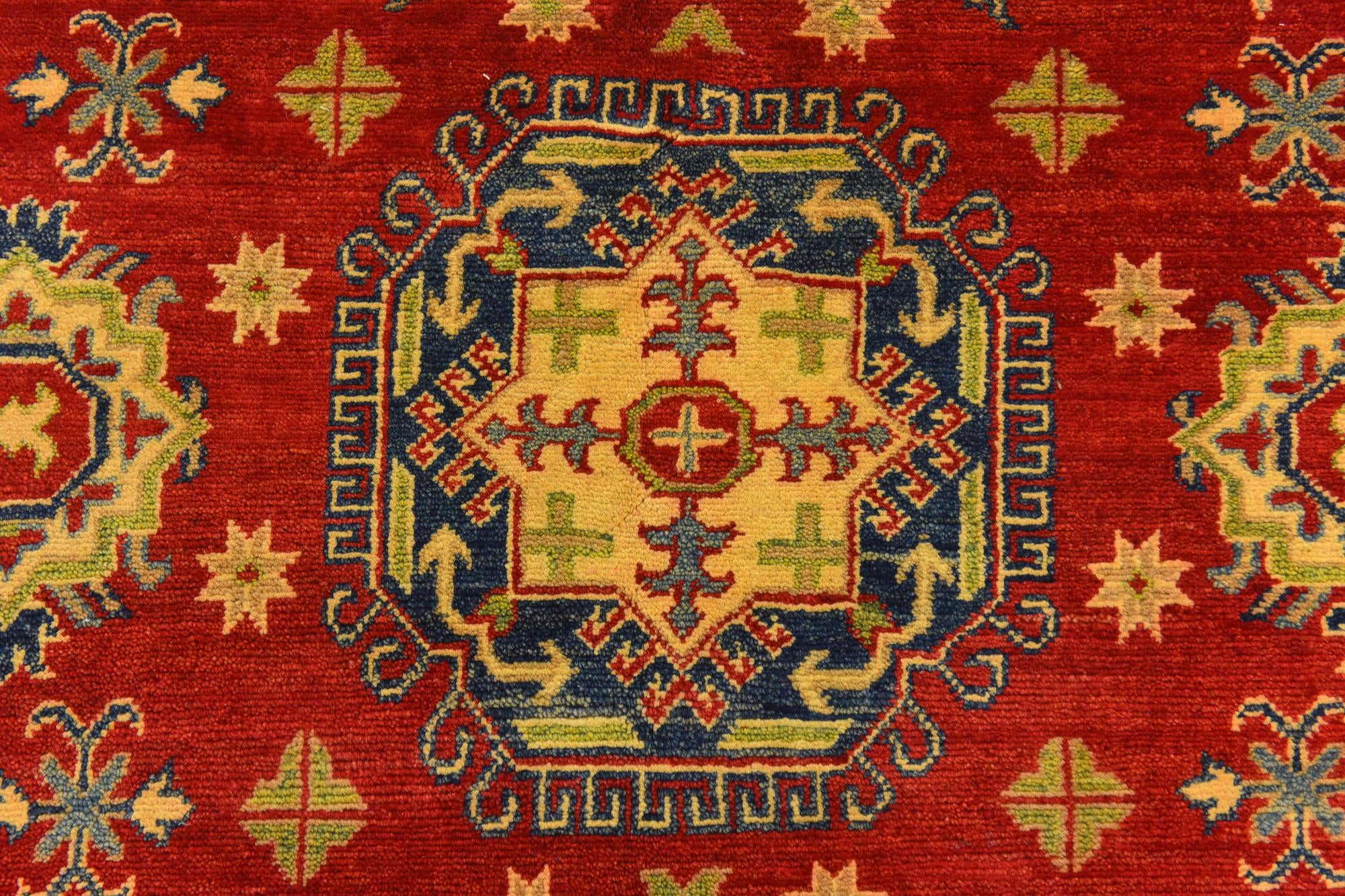 5' x 7' 2 Hand Knotted Kazak Rug