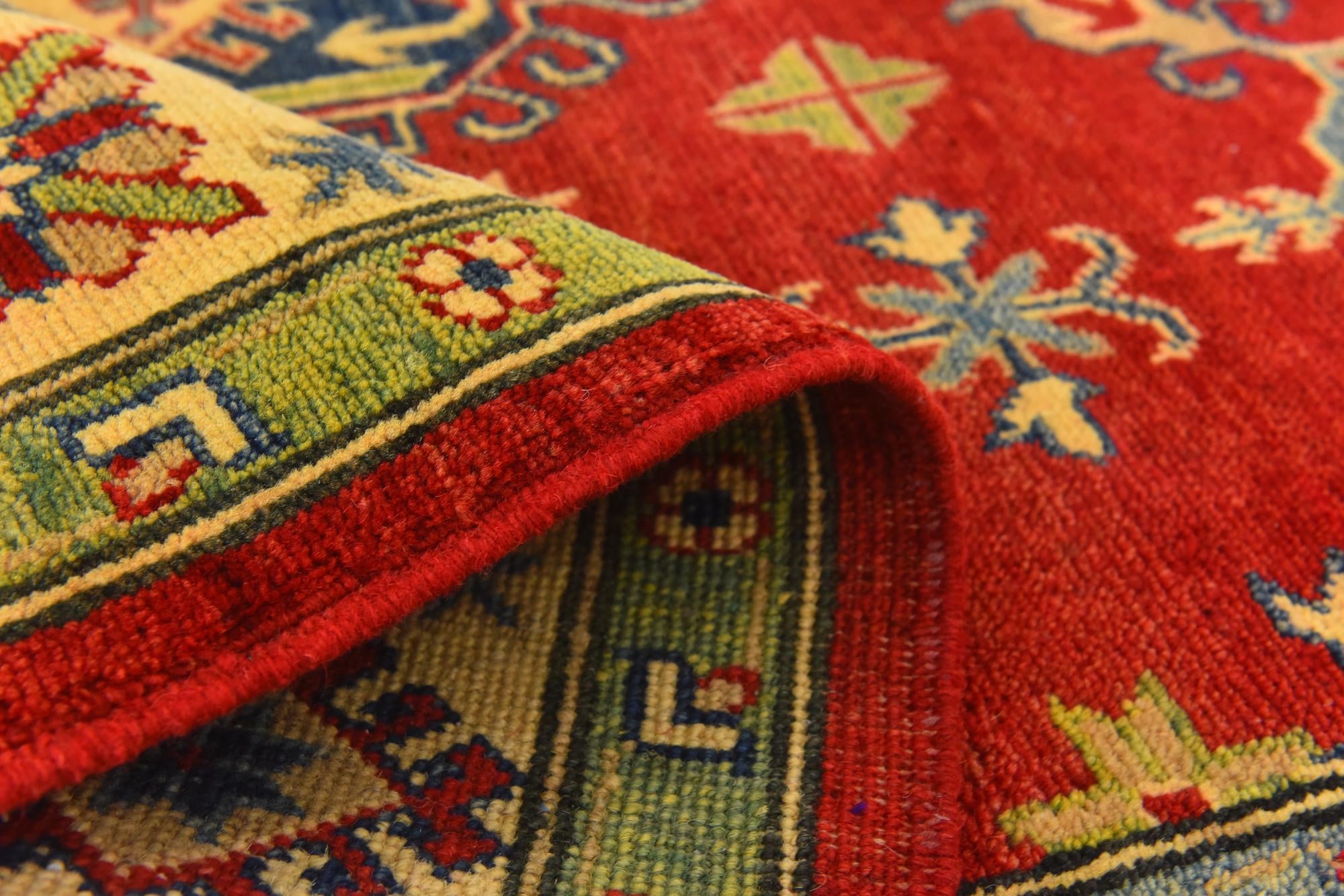 5' x 7' 2 Hand Knotted Kazak Rug