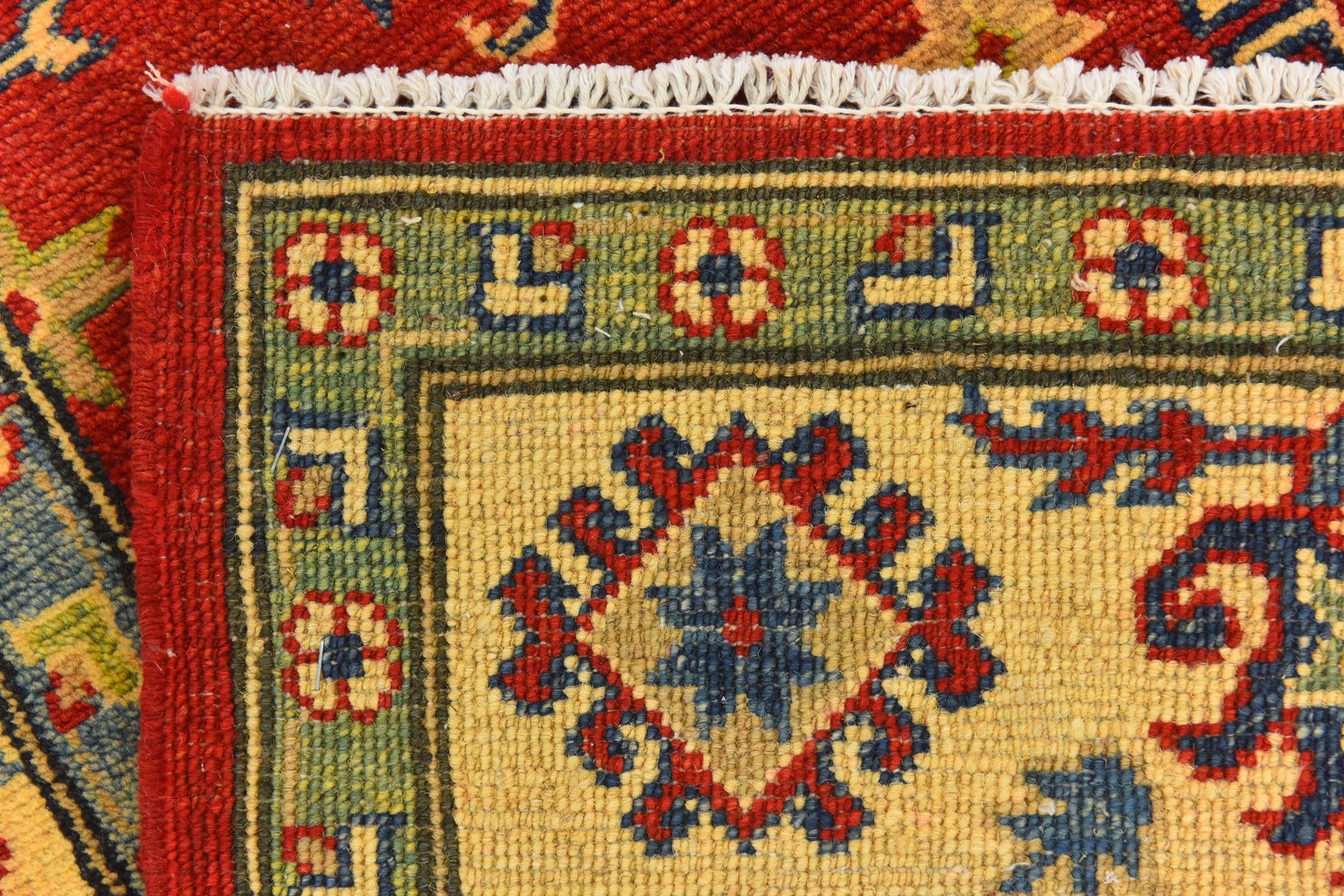 5' x 7' 2 Hand Knotted Kazak Rug
