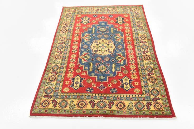 Detail image of 120cm x 170cm anudado a mano Kazak Alfombra