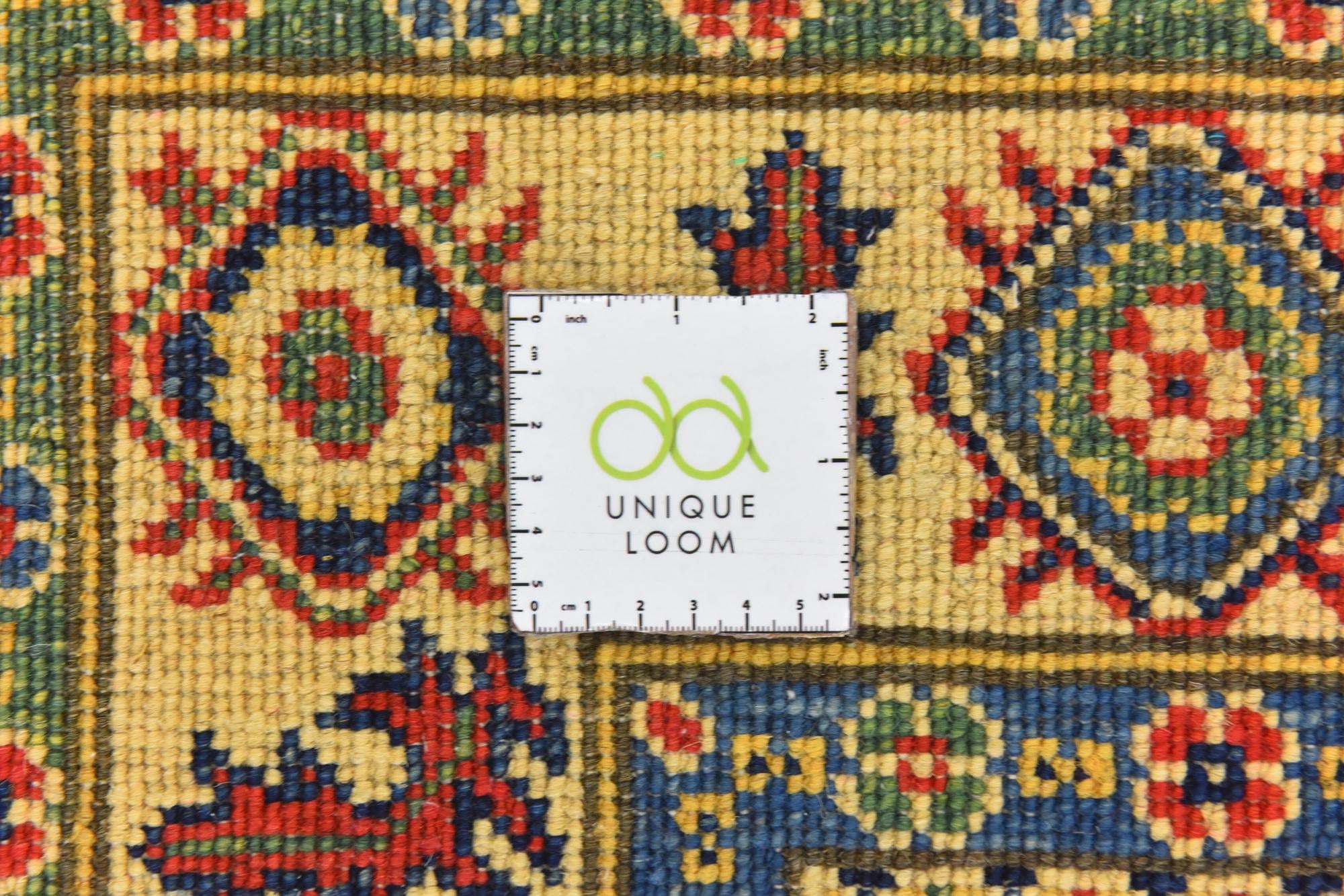 4' x 5' 7 Hand Knotted Kazak Rug