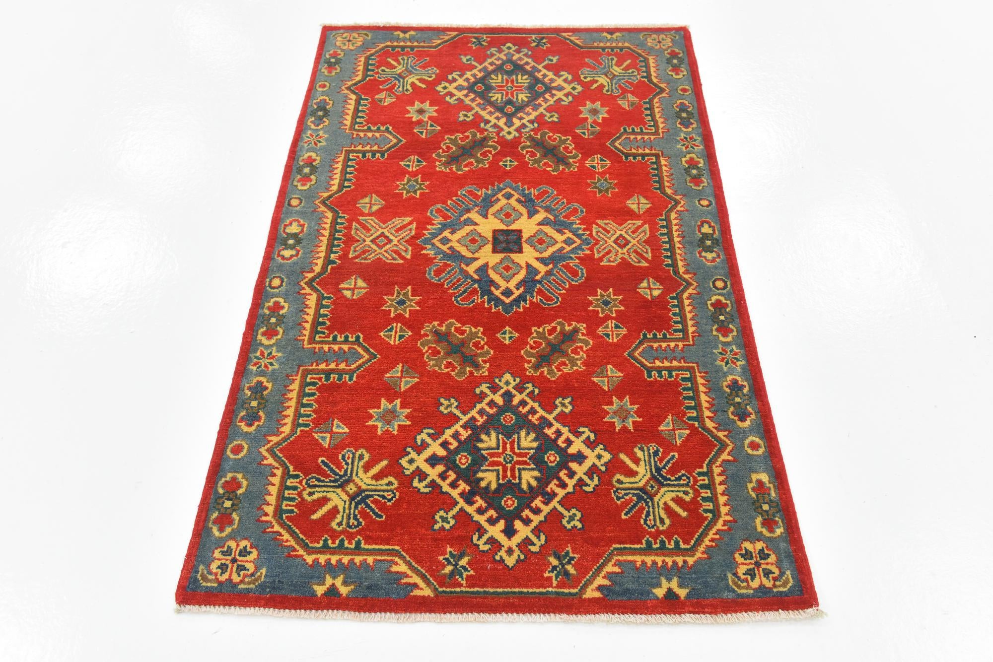 3' 2 x 5' Hand Knotted Kazak Rug
