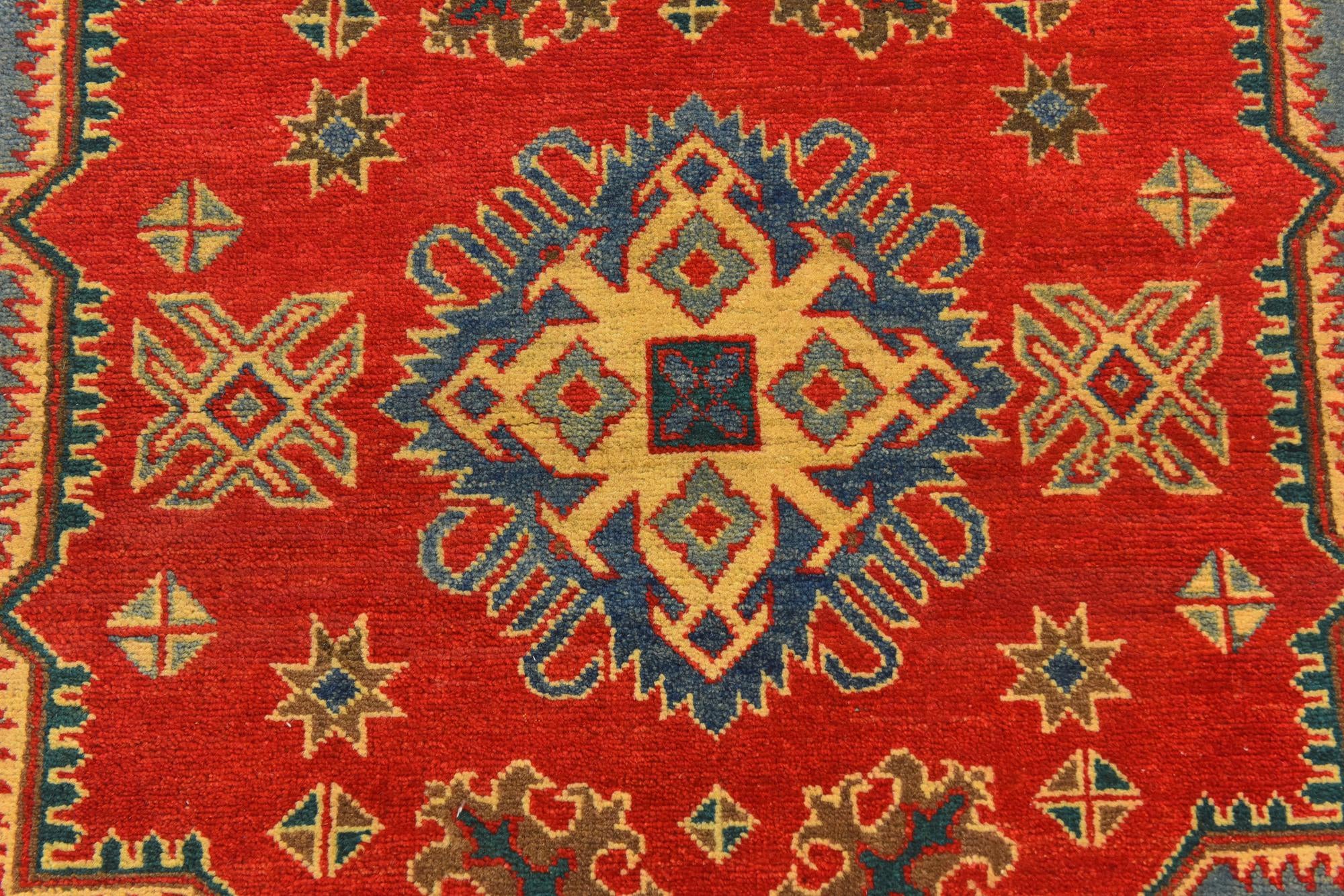 3' 2 x 5' Hand Knotted Kazak Rug