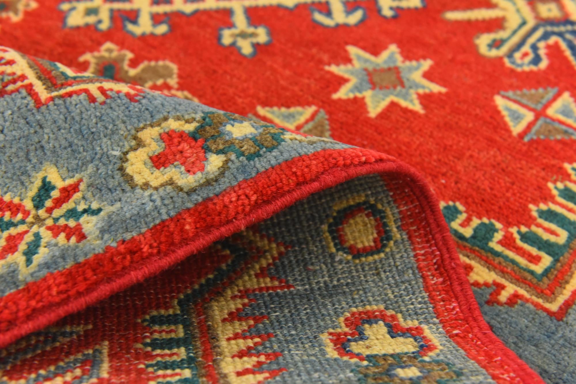 3' 2 x 5' Hand Knotted Kazak Rug