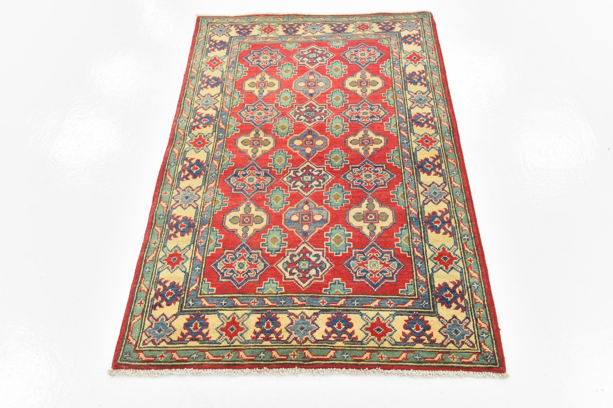 3' 3 x 5' Hand Knotted Kazak Rug