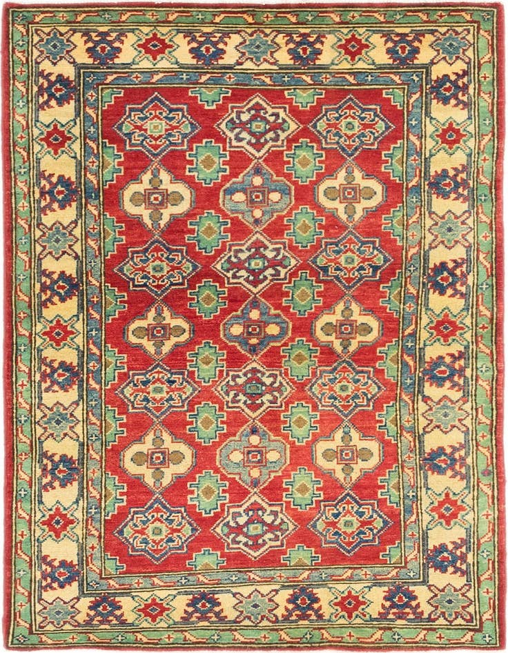 Detail image of 3' 3 x 5' Hand Knotted Kazak Rug