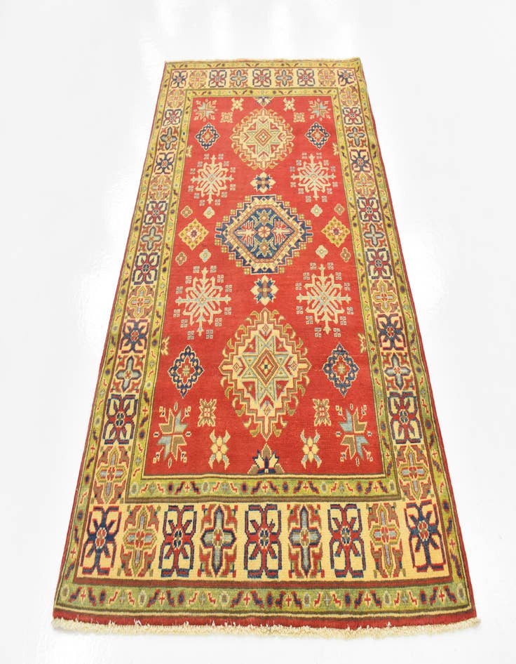 Detail image of 4' 1 x 6'  Hand Knotted Kazak Rug