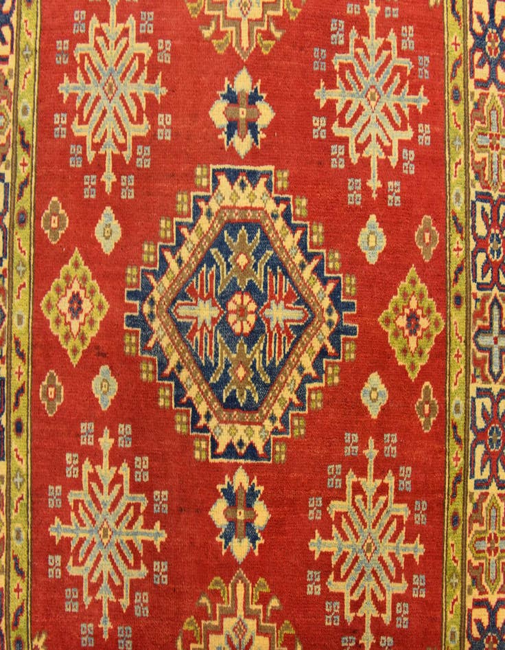 Detail image of 4' 1 x 6'  Hand Knotted Kazak Rug