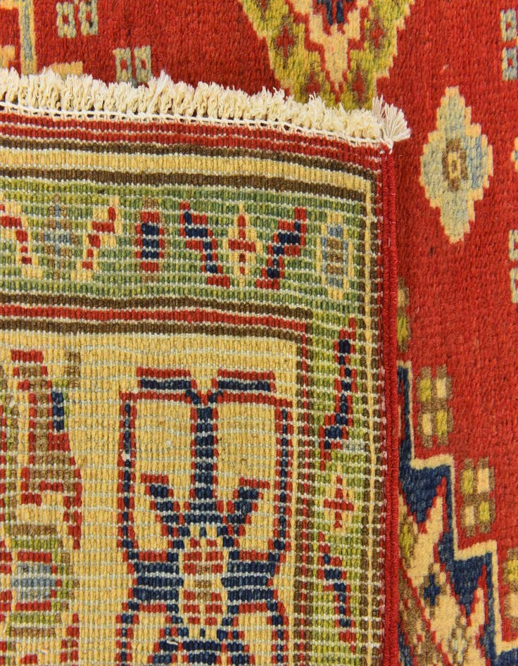 Detail image of 4' 1 x 6'  Hand Knotted Kazak Rug