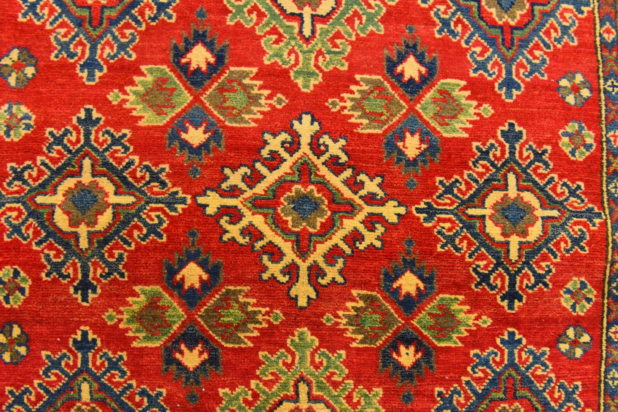 4' x 5' 9 Hand Knotted Kazak Rug
