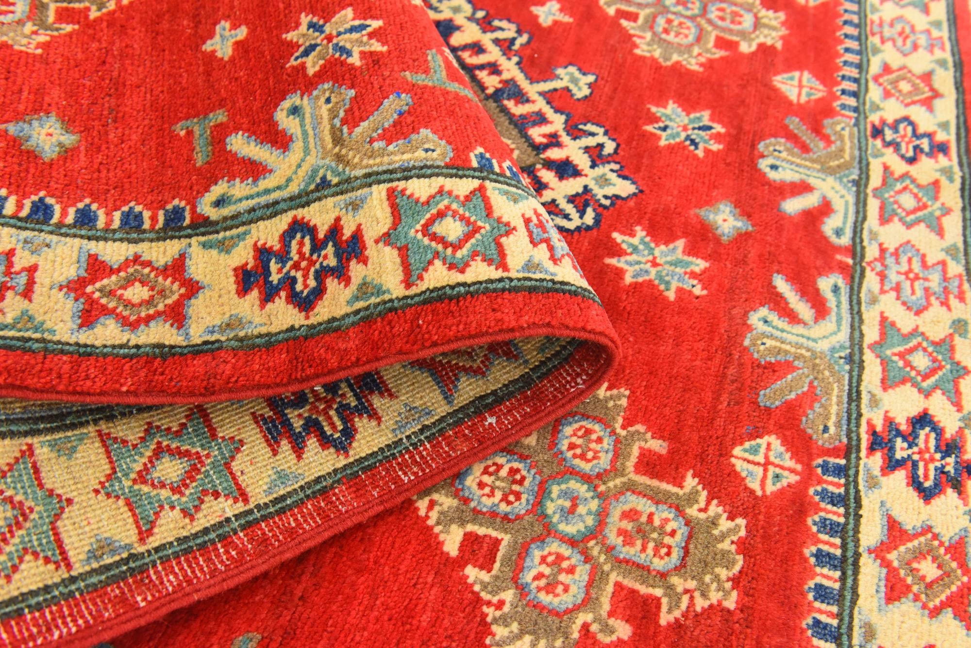 3' 10 x 5' 10 Hand Knotted Kazak Rug