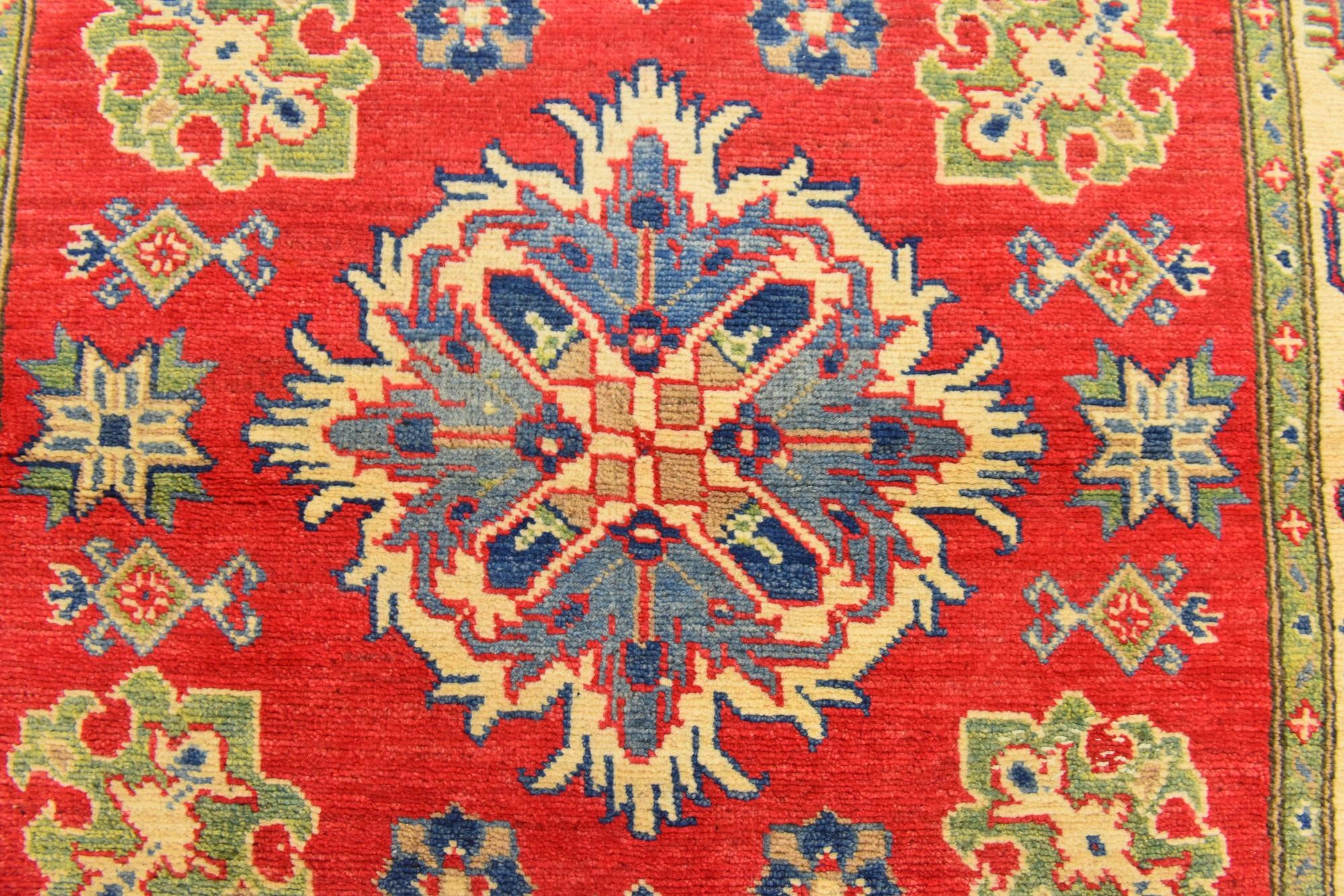 3' 10 x 5' 9 Hand Knotted Kazak Rug