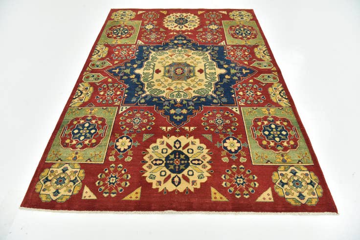 Detail image of 5' 7 x 8' Hand Knotted Kazak Rug