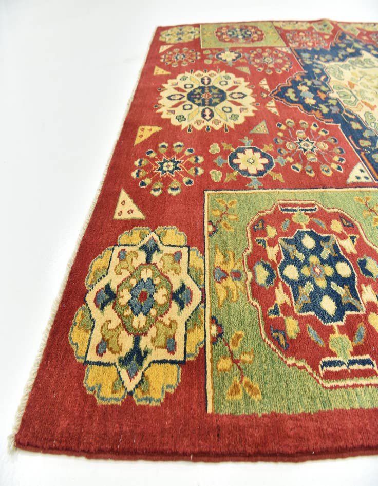 Detail image of 5' 7 x 8'  Hand Knotted Kazak Rug
