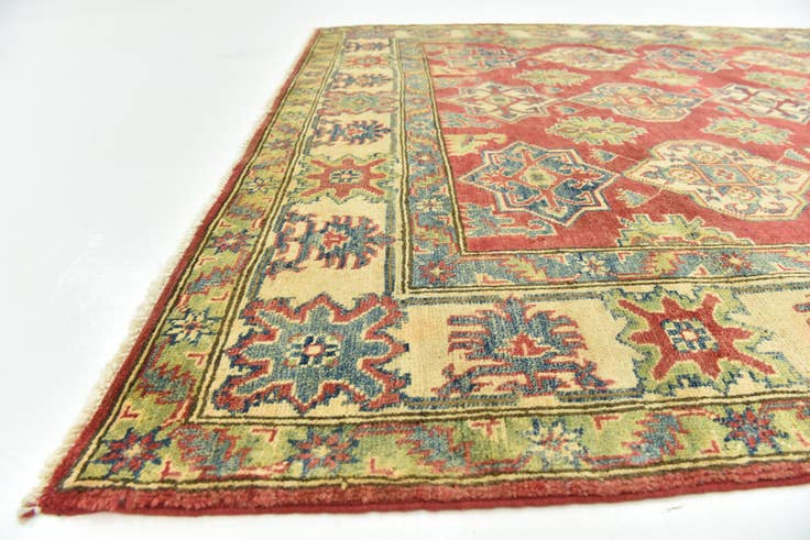 Detail image of 5' 6 x 8' Hand Knotted Kazak Rug