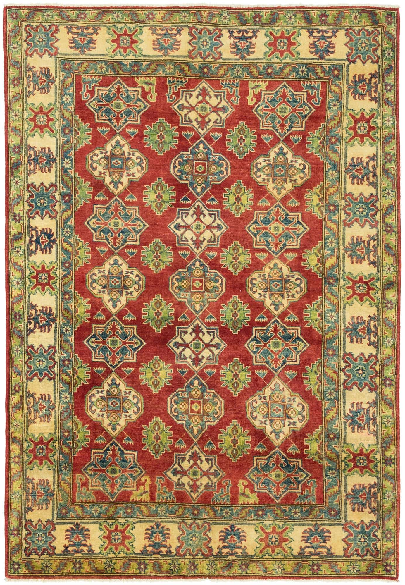 5' 6 x 8' Hand Knotted Kazak Rug
