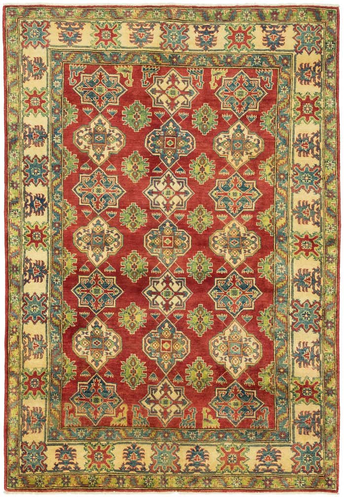 5' 6 x 8' Hand Knotted Kazak Rug