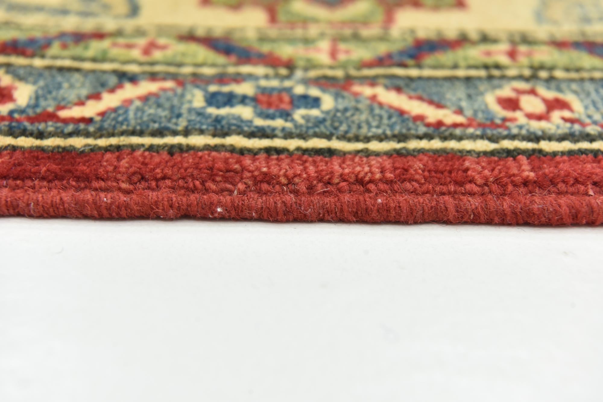 5' 7 x 7' 10 Hand Knotted Kazak Rug