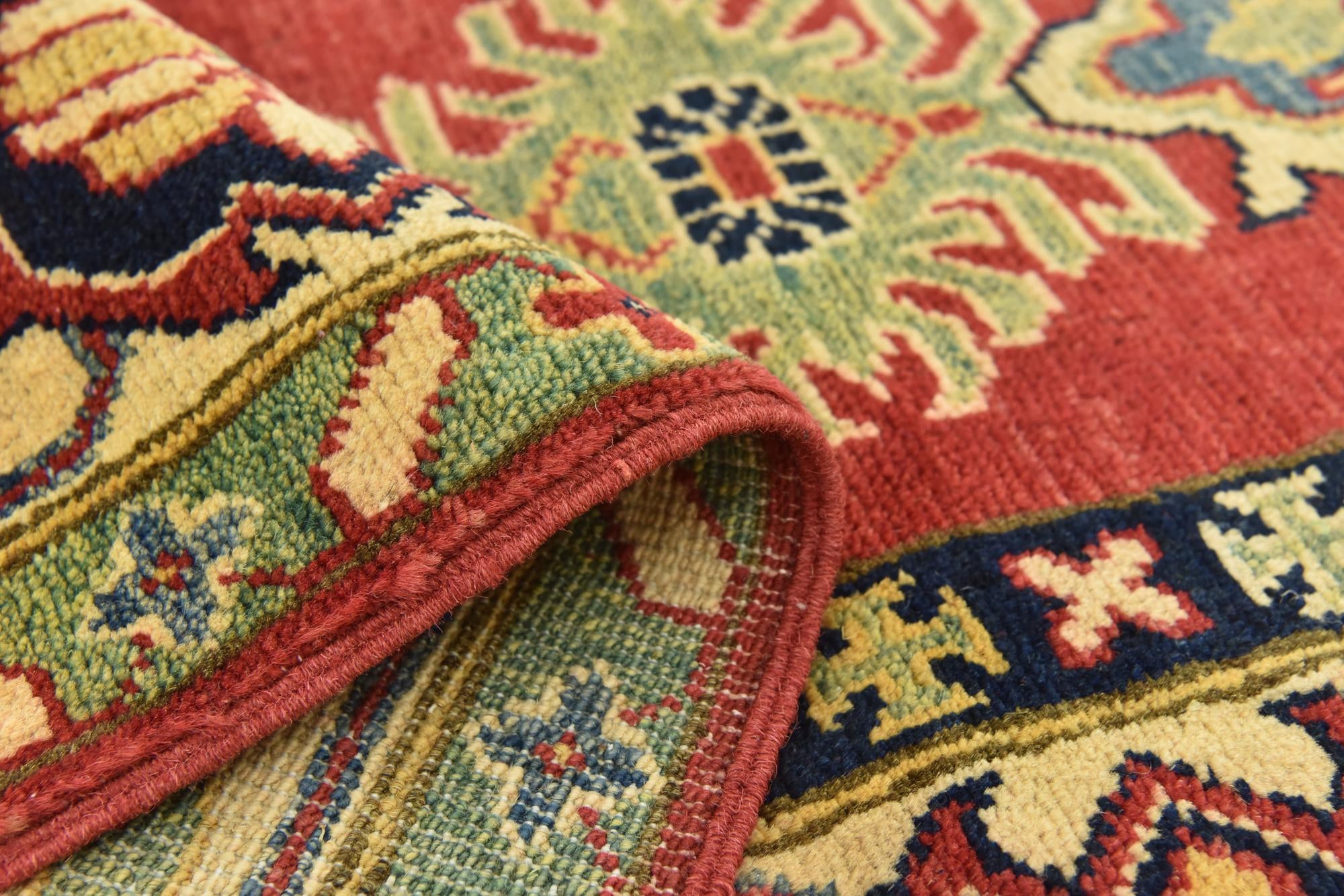 5' 6 x 8' 7 Hand Knotted Kazak Rug