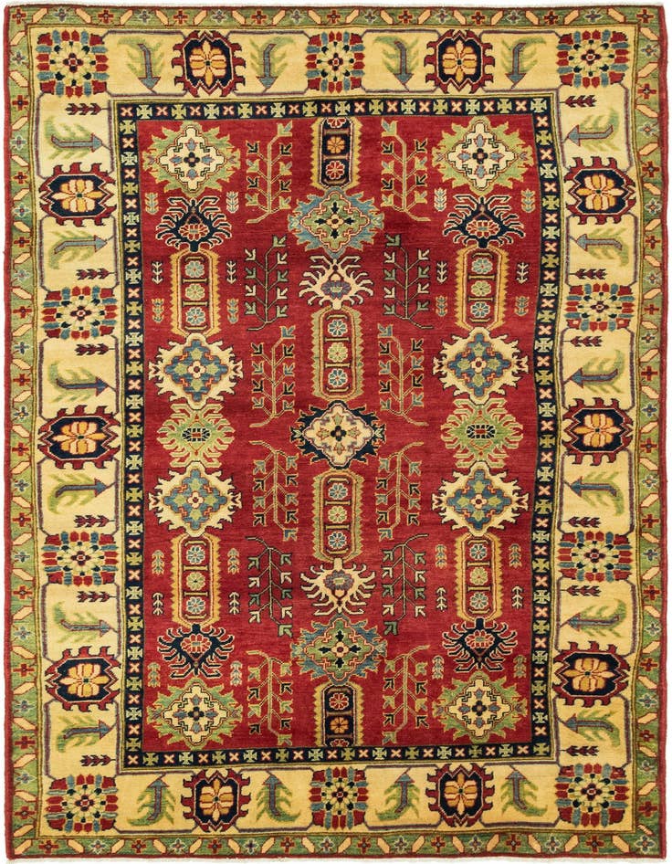 Detail image of 5' 6 x 8' 7 Hand Knotted Kazak Rug
