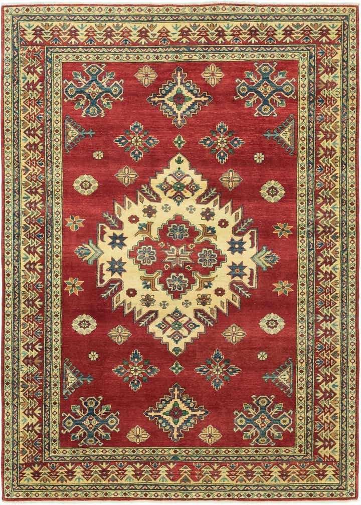 5' 7 x 8' 10 Hand Knotted Kazak Rug