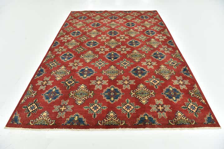 6' 9 x 9' 7 Hand Knotted Kazak Rug