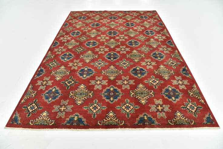 Detail image of 6' 9 x 9' 7 Hand Knotted Kazak Rug
