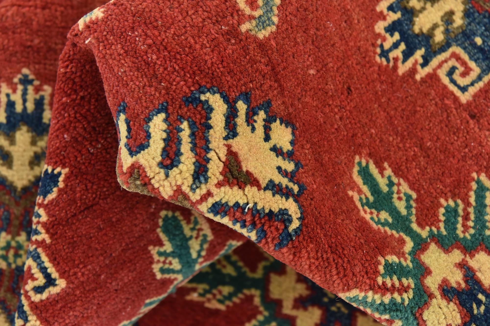 6' 9 x 9' 7 Hand Knotted Kazak Rug