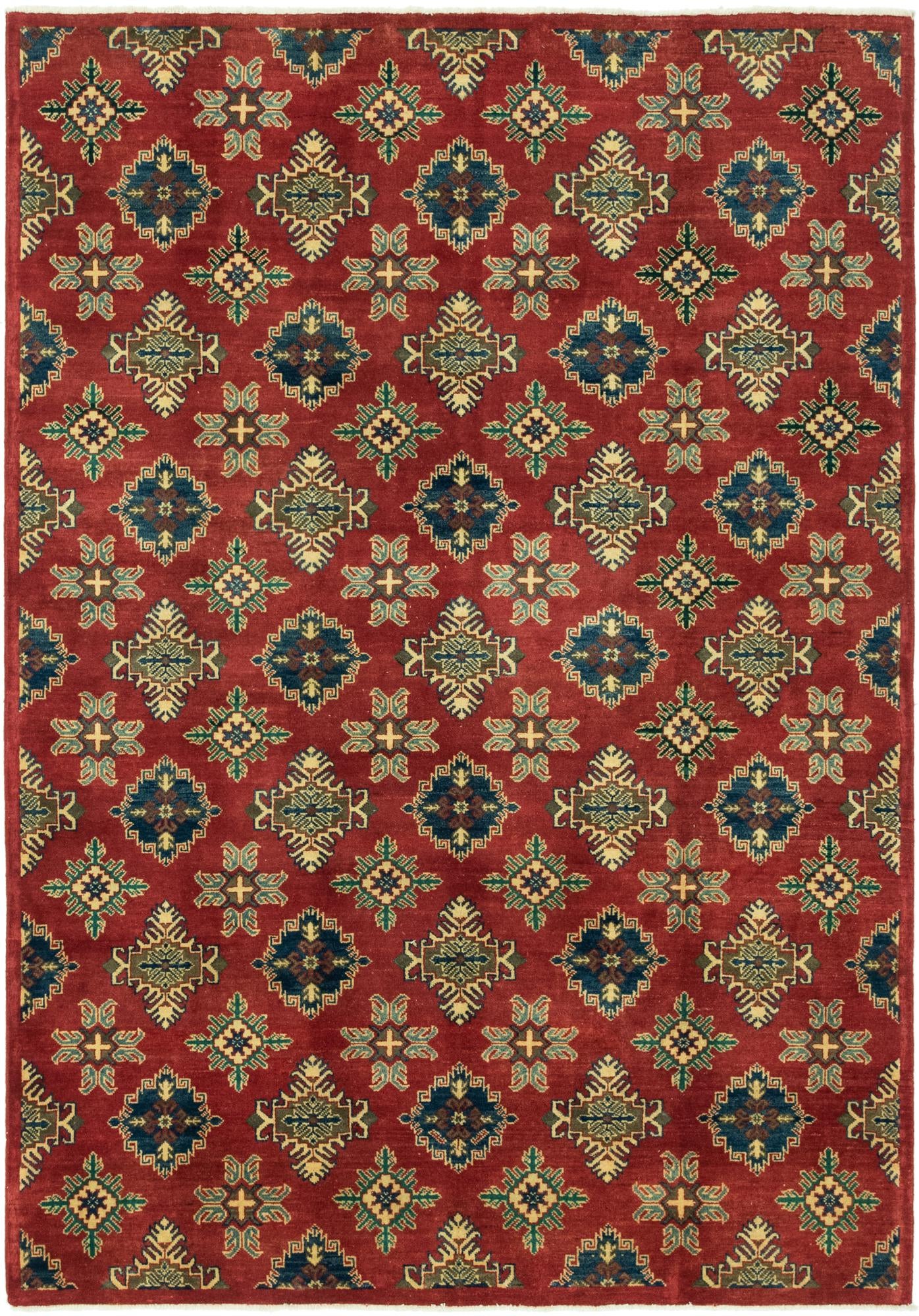 6' 9 x 9' 7 Hand Knotted Kazak Rug