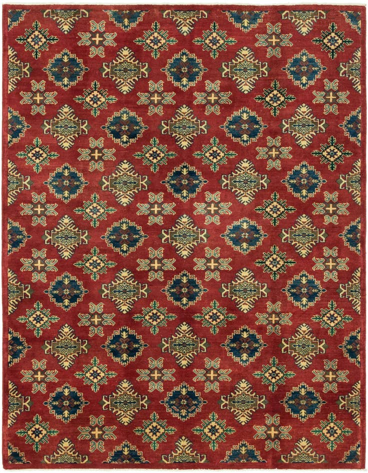 Detail image of 6' 9 x 9' 7 Hand Knotted Kazak Rug