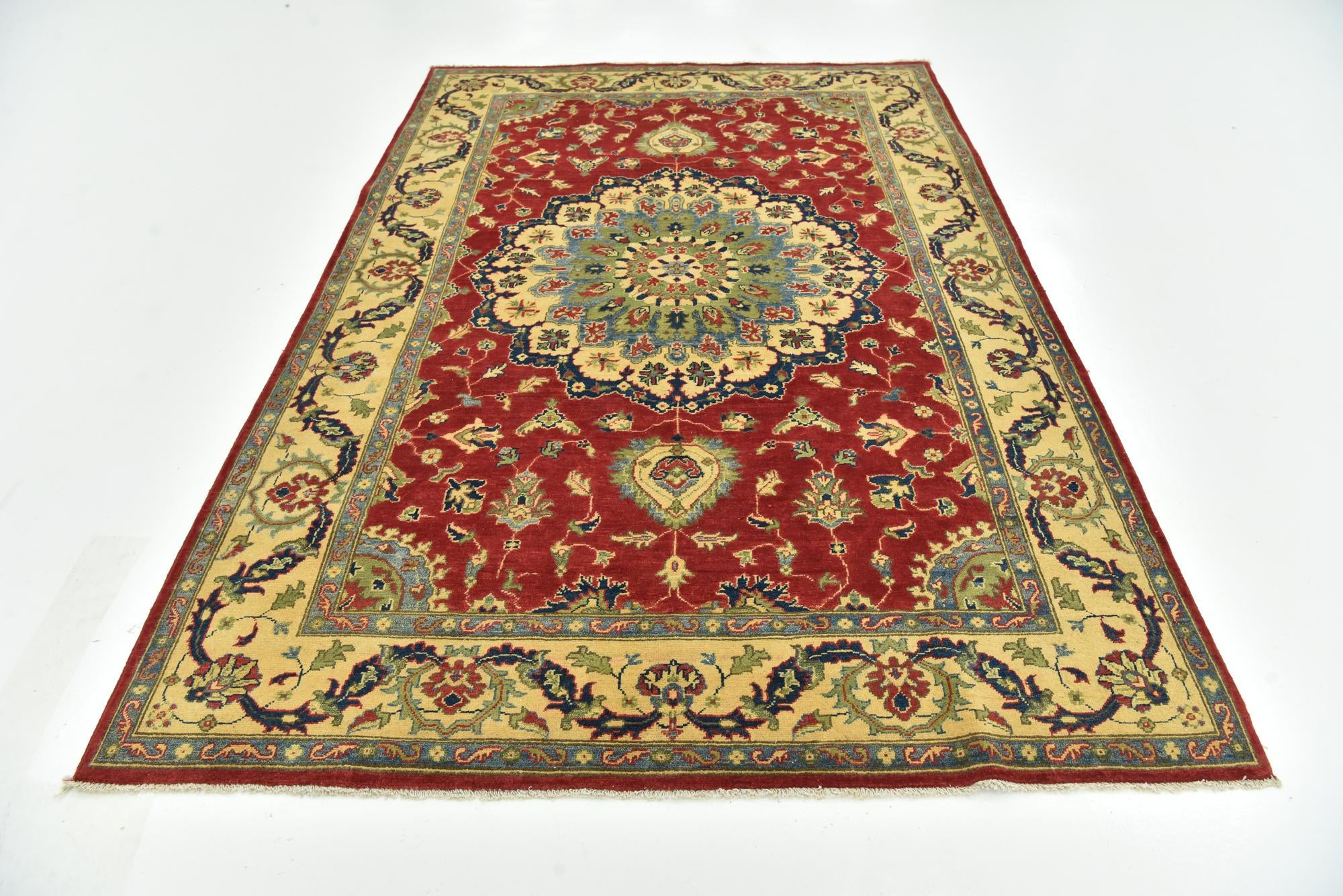 6' x 9' Hand Knotted Kazak Rug