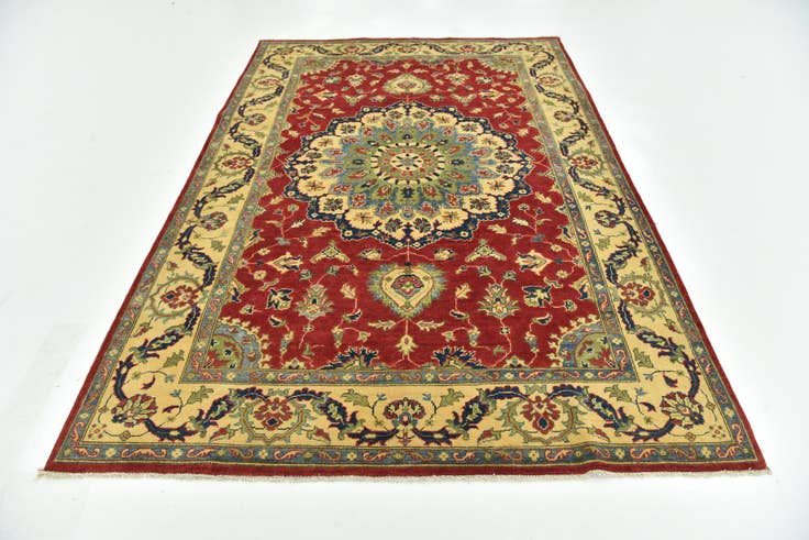 Detailansicht von 185cm x 275cm Handgeknüpft Kazak Teppich