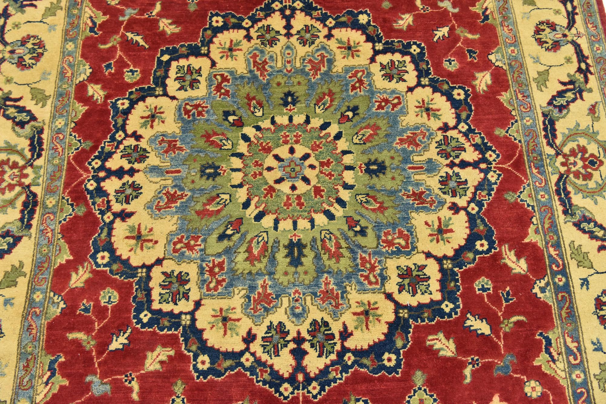 6' x 9' Hand Knotted Kazak Rug