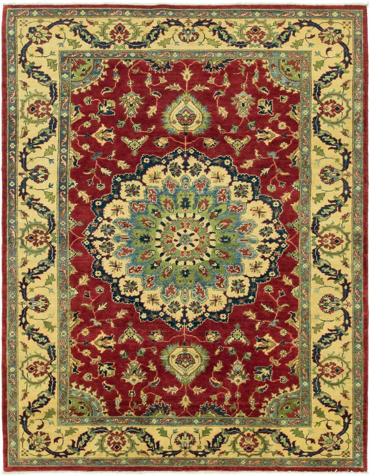 Detail image of 6' x 9' Hand Knotted Kazak Rug