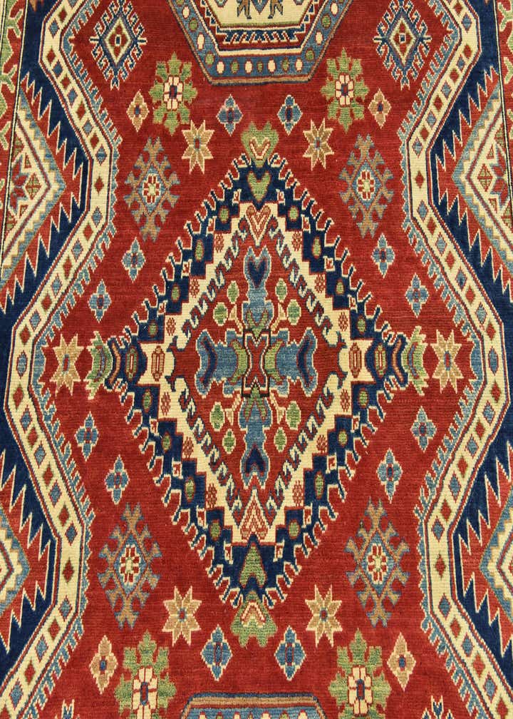 6' 6 x 9' 9 Hand Knotted Kazak Rug