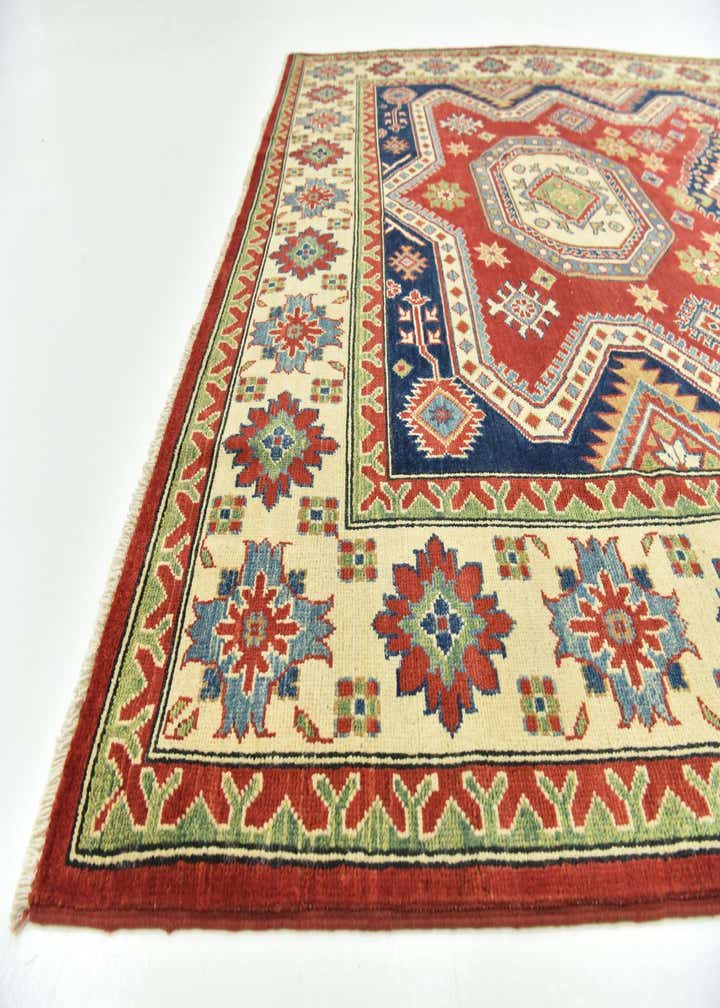 6' 6 x 9' 9 Hand Knotted Kazak Rug