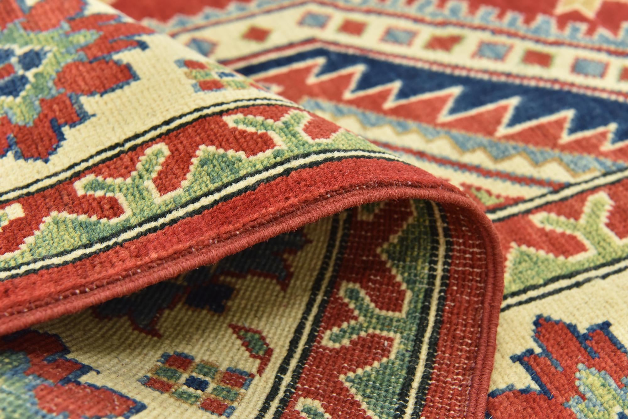 6' 6 x 9' 9 Hand Knotted Kazak Rug