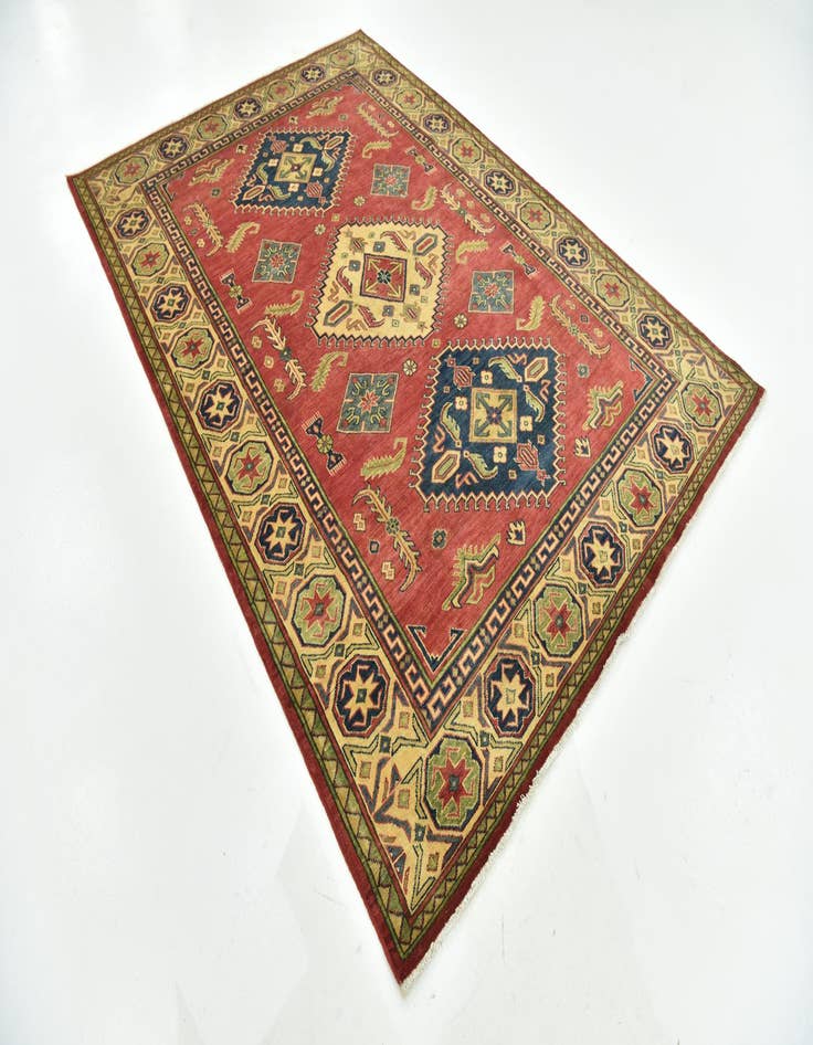 Detail image of 6' 9 x 9' 8 Hand Knotted Kazak Rug