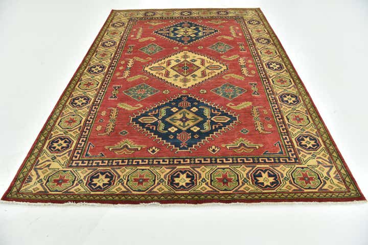 6' 9 x 9' 8 Hand Knotted Kazak Rug