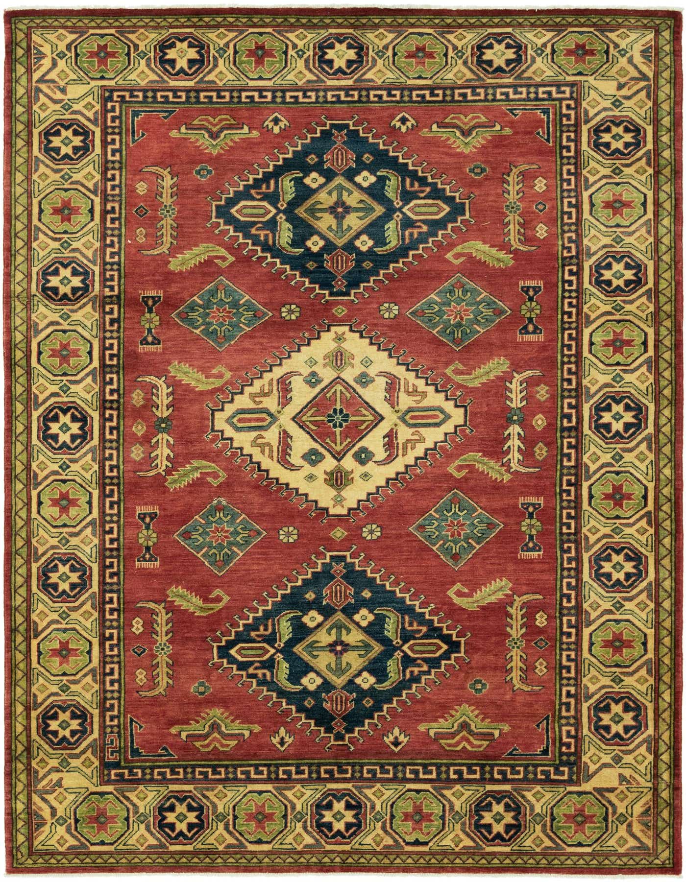 6' 9 x 9' 8 Hand Knotted Kazak Rug