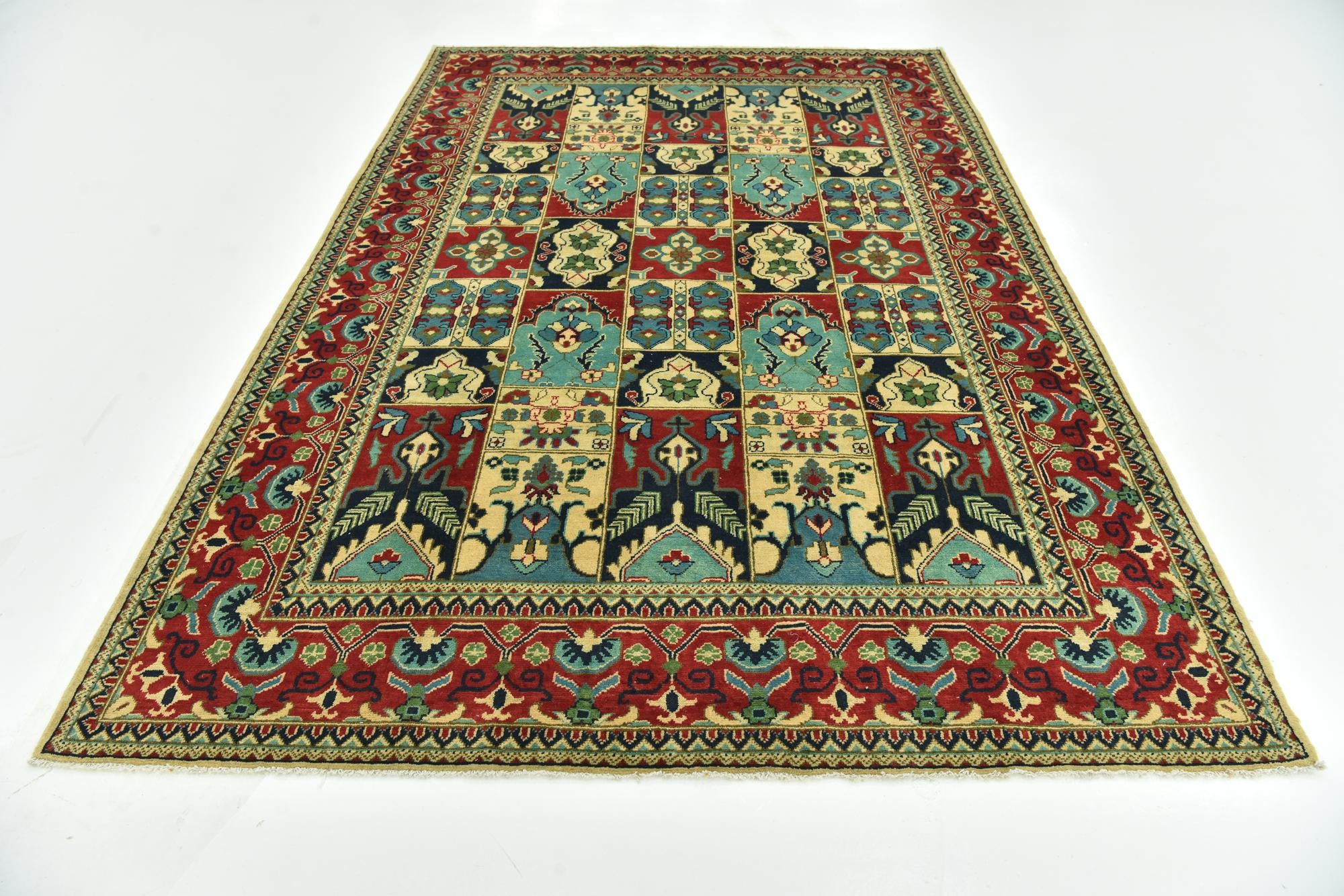 6' 6 x 9' 7 Hand Knotted Kazak Rug