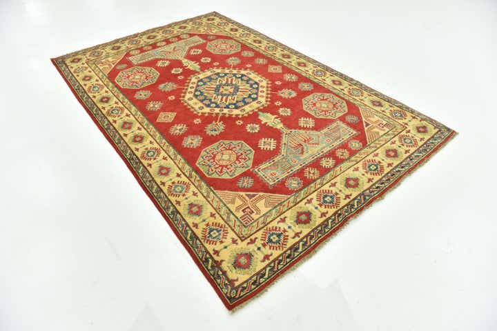 6' x 9' Hand Knotted Kazak Rug
