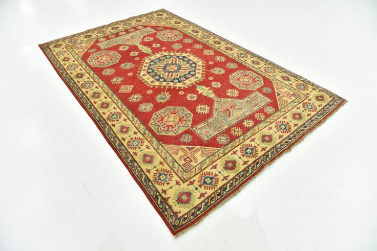 Detail image of 6' x 9' Hand Knotted Kazak Rug